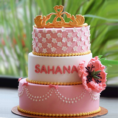 "Wedding Fondant cake - code13 (6 Kgs) - Click here to View more details about this Product